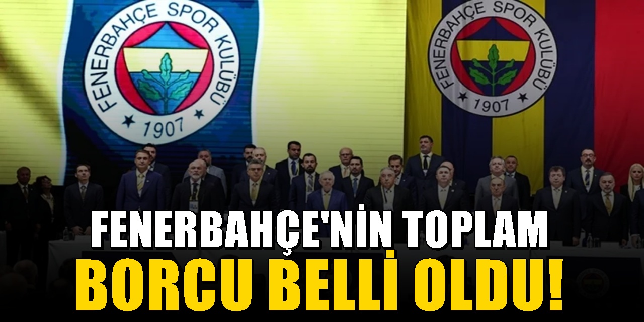 Fenerbahçe'nin toplam borcu 27 milyar 821 milyon lira