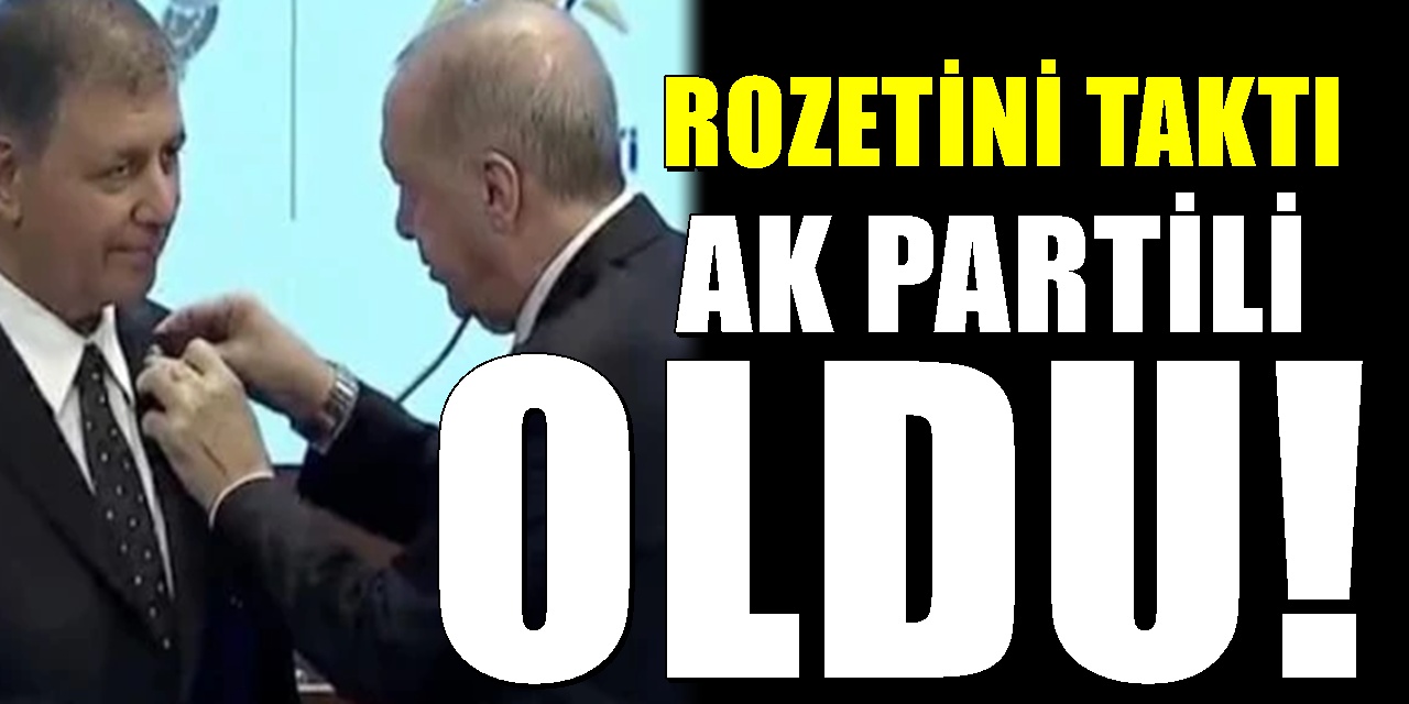 Cemil Tugay resmen AK Parti’ye katıldı: Rozetini Erdoğan taktı