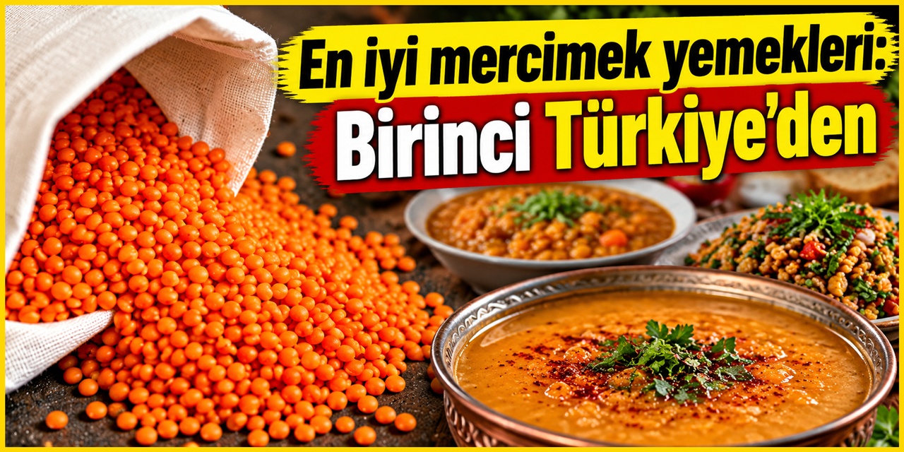 En iyi mercimek yemekleri listelendi : Birinci Türkiye'den çıktı