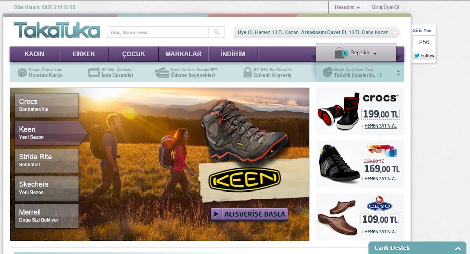 TakaTuka.com, Ayakkabı Dikeyinde Yükselen İvmesini Devam Ettiriyor!