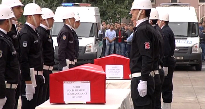 Şehit polisler memleketlerine uğurlandı