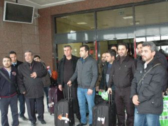 Rusya'daki işçiler ailelerine kavuştu