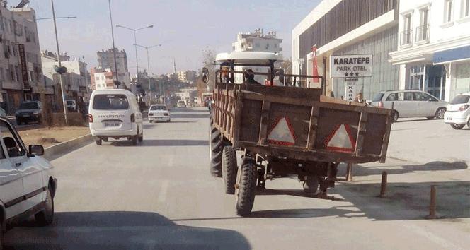 Tekerleksiz trafiğe çıktı