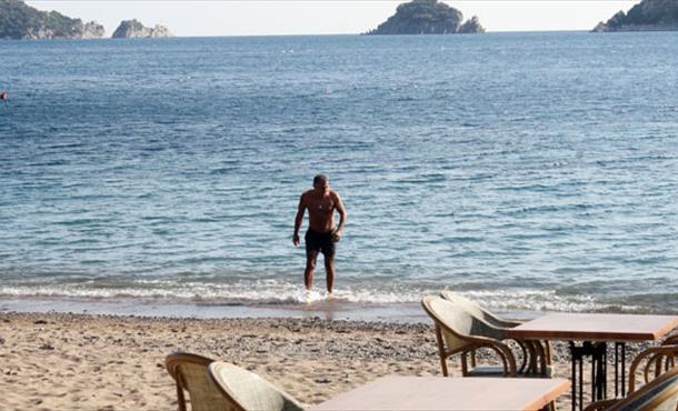 Her yerde kar Marmaris’te bahar