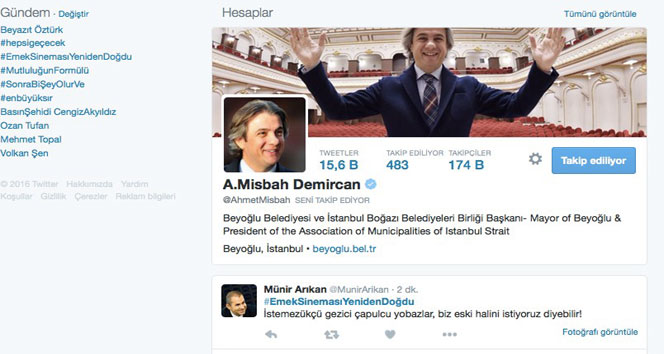 Emek sineması Twitter'da TT oldu
