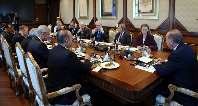 AB temsilcileri Cumhurbaşkanlığı Külliyesi'nde