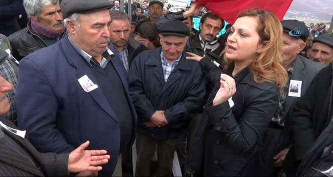 Şehit cenazesinde CHP’li vekile tepki