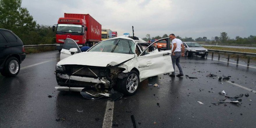 Düzce'de Yağmur Kazası: 4 Yaralı