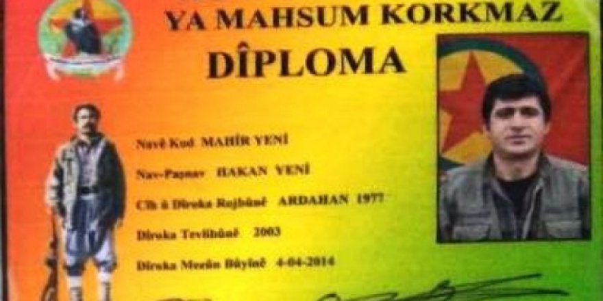 PKK'nın Tendürek sözde bölge sorumlusu ölü ele ele geçirildi!