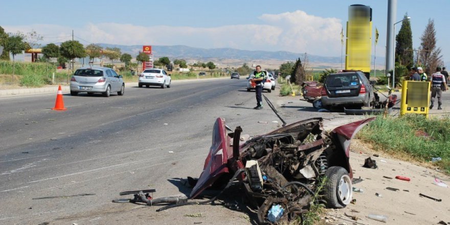 Manisa, Salihli'de kaza: 1 ölü, 4 yaralı