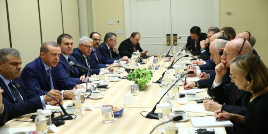 Erdoğan, ABD'deki Yahudi kuruluşlarının temsilcileri ile görüştü