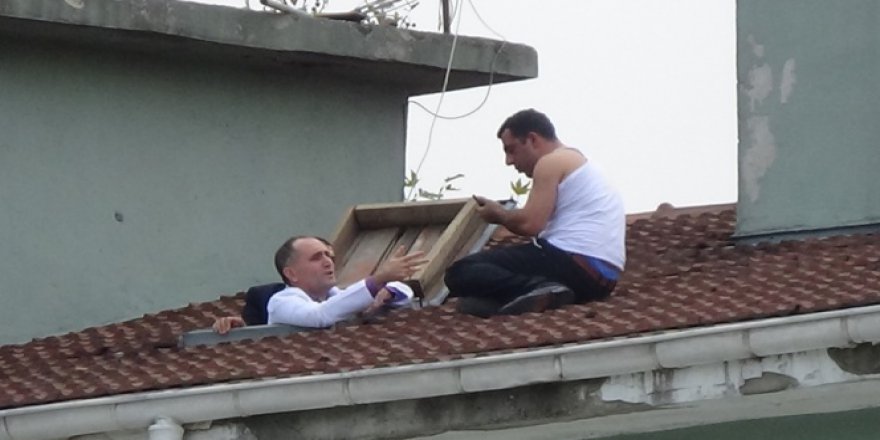 Bursa'da hastane çatısında intihar pazarlığı!