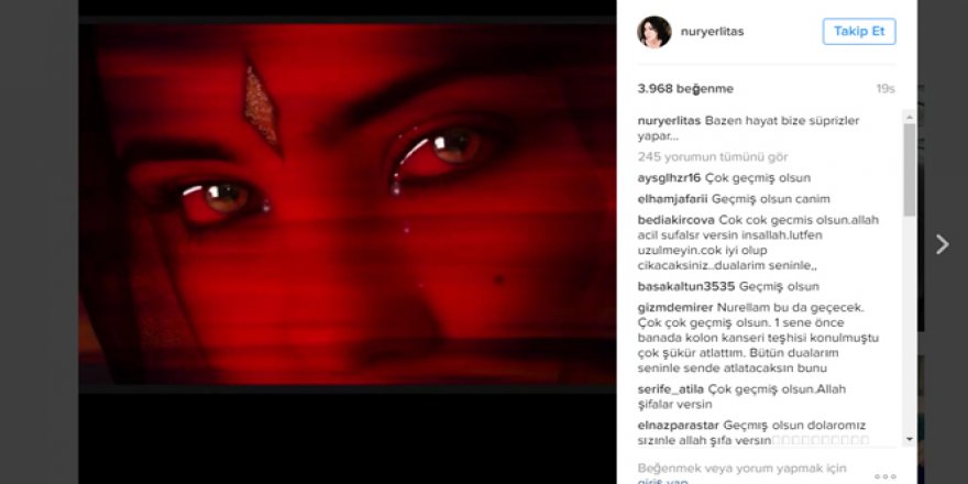 Nur Yerlitaş hasta mı?