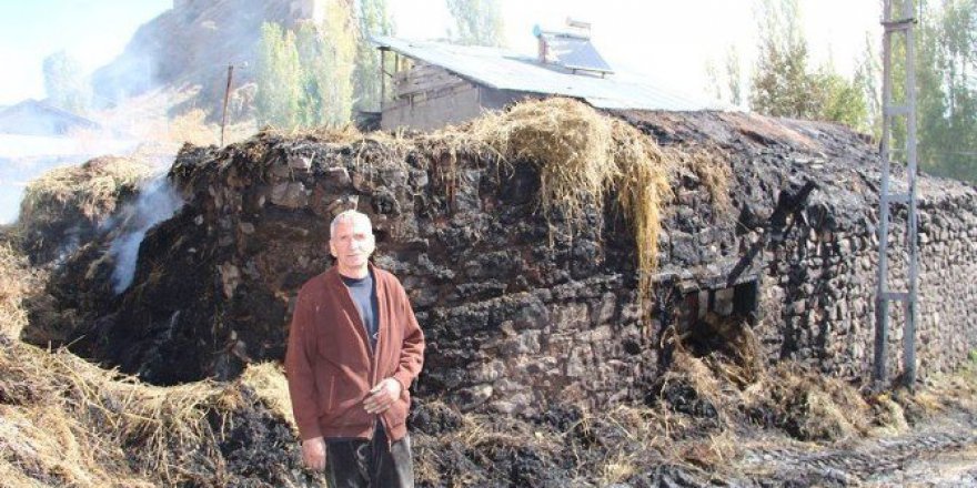 Erzurum. Narman’da Köy Yangını