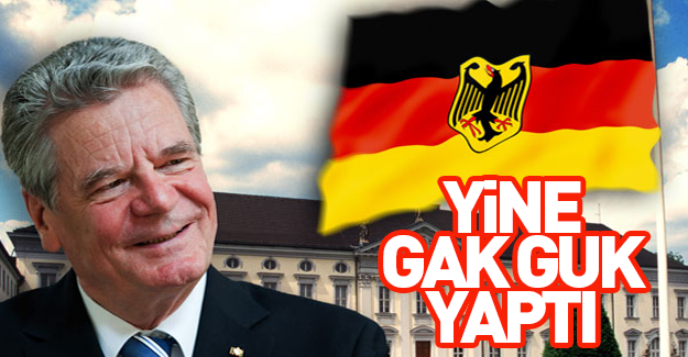 Almanya Cumhurbaşkanından Küstah çıkış!
