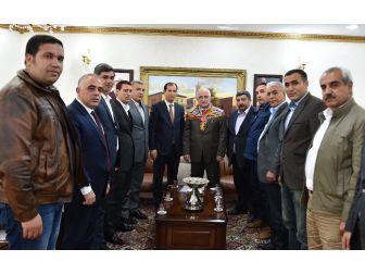 Vali Tuna Türkmen Birliği Üyelerini Kabul Etti