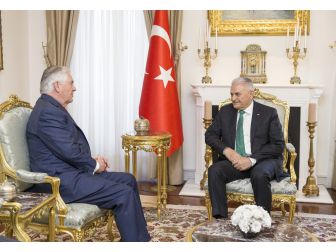 Başbakan Yıldırım, Abd Dışişleri Bakanı Tillerson’u Kabul Etti