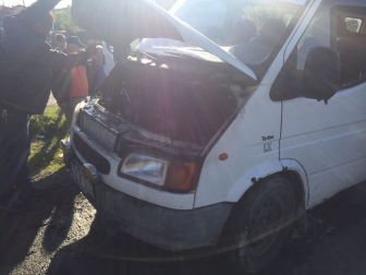 Tekirdağ, Malkara'da Seyir Halindeki Minibüs Alev Aldı