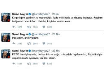 Tayyar’dan "Pes" Açıklaması