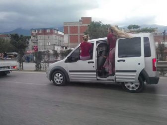 Bursa'da Trafikte Tehlikeli Görüntüler