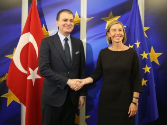 Çelik'ten, Brüksel’de Mogherini ile görüşme