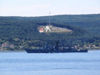 Rus Donanmasına Ait "Semetlivy" Çanakkale Boğazı’ndan Geçti