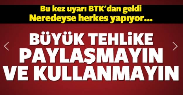 Btk’dan çok önemli uyarı! Yüzbinlerce kişiyi ilgilendiriyor...