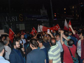 Beyoğlu, Galatasaray Meydanı'nda Katar’a Destek Protestosu