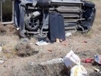 Elazığ-Diyarbakır Karayolunda Otomobil Takla Atta: 4 Yaralı