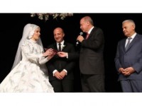 Cumhurbaşkanı Erdoğan İle Tbmm Başkanı Yıldırım, Düğüne Katıldı