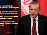Erdoğan'dan Ateşkes Açıklaması :