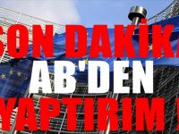 Bir yaptırımda AB'den