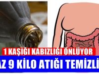 1 tatlı kaşığı ile kabızlığı bitirip en az 9 kilo atığı yok ediyor