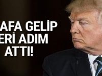 Korkulan olmadı! Trump geri adım attı