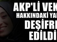 AKP'li vekile yöneltilen suçlamayla ilgili yeni gelişme : Deşifre etti
