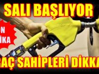 Araç sahipleri dikkat : Salı pazartesi başlıyor