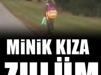 10 yaşındaki kızını soğukta 8 km yürüttü