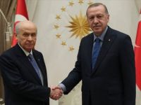 Erdoğan ile MHP Genel Başkanı Bahçeli Bir Araya Geldi