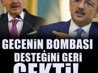 Gökçek Özhaseki’den desteğini çekti