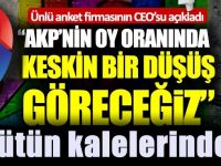 AKP’nin oy oranında keskin düşüş