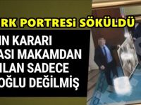 Ekrem İmamoğlu'nun İBB'de astığı Atatürk portresi böyle söküldü