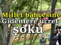Çay, kek bedava dedikleri millet bahçesine araçla giriş ücretli