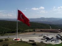 Samsun'da Dalgalanan Dev Türk Bayrağı