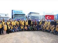 İyilik-Der'den Türkiye Sınırına Göç Eden Suriyelilere Yardım