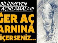 Aç karnınıza İçtiğimizde bedenimizde gerçekleşenler
