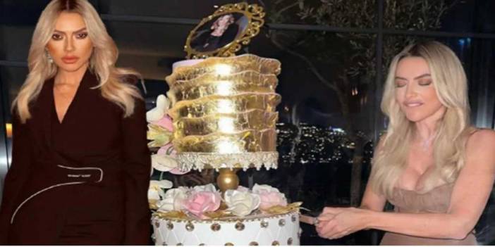 Yeni yaşına giren Hadise’nin dev pastası ve dev dekoltesi gündem oldu!