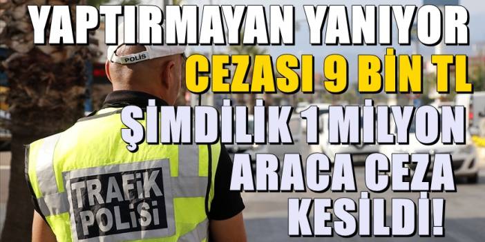 Yaptırmayan Araç Sahipleri Yanıyor! Şimdilik 1 Milyon Araca Ceza Kesildi
