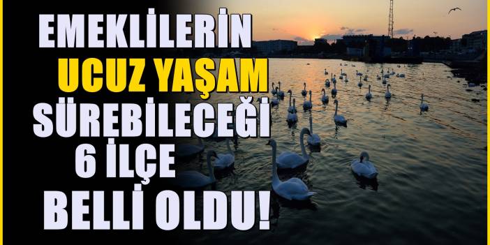 Emekliler daha rahat geçinebiliyor: Emekli dostu 6 ilçe açıklandı