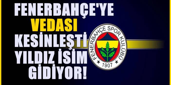 Fenerbahçe'de beklenmedik ayrılık! Yönetime vedasını bildirdi