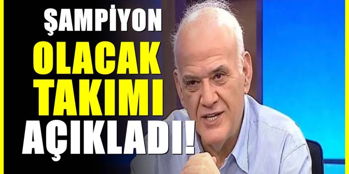 Ahmet Çakar'dan şampiyonluk tahmini! Kesin diyerek açıkladı